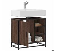vidaXL Armoire de lavabo de salle de bain chêne marron 65x33x60 cm