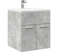 vidaXL Armoire de lavabo de salle de bain gris béton 41x38,5x46 cm