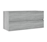 vidaXL Armoire de lavabo Sonoma gris 100x38,5x45 cm Bois d'ingénierie