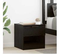 vidaXL Armoire de lit avec tiroir 2 pcs Chêne noir 40 x 39 x 40cm 880518