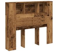 vidaXL Armoire de lit Vieux Bois 120x19x104,5 cm, tête de lit, Armoire de chambre
