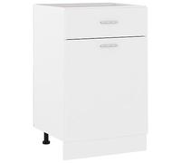 vidaXL Armoire de Plancher à tiroir Blanc 50x46x81,5 cm Aggloméré