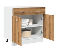vidaXL Armoire de plancher à tiroir - Chêne artisanal