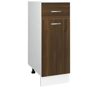 vidaXL Armoire de plancher à tiroir Chêne marron 30x46x81,5 cm