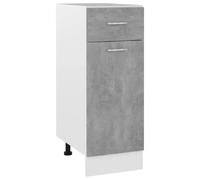 VidaXL Armoire de plancher à tiroir - Gris béton