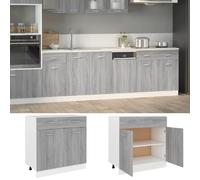 VidaXL Armoire de Plancher - Sonoma Gris