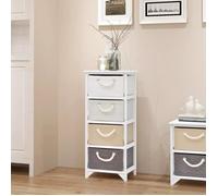 vidaXL Armoire de rangement 4 tiroirs en bois
