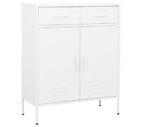 vidaXL Armoire de rangement 80x35x101,5 cm - Blanc