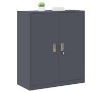 vidaXL Armoire de Rangement Anthracite 90 x 40 x 105 cm Acier, Armoire de Bureau Moderne, en Acier rectangulaire, fermant space généreux, Meuble Industriel, Solution Robuste