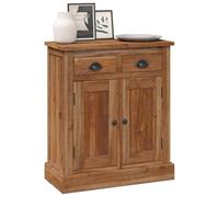 vidaXL Armoire de Rangement avec tiroir Naturel 65 x 30 x 75 cm, Salle à Manger, armoires en Teck Vintage, Meubles compacts, Design en Bois Solide et Grain Unique