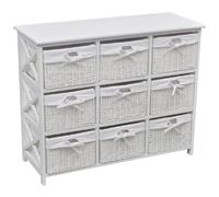 vidaXL Armoire de rangement - Blanc
