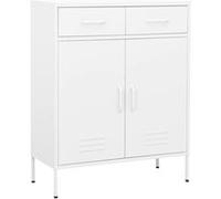 vidaXL Armoire de rangement Blanc 80x35x101,5 cm Acier
