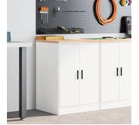 vidaXL Armoire de rangement pour garage Blanc 60x51x85 cm Pin massif