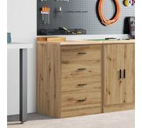 vidaXL Armoire de rangement de garage - Chêne artisanal
