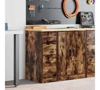 vidaXL Armoire de rangement de garage - Chêne fumé - 30x51x85 cm