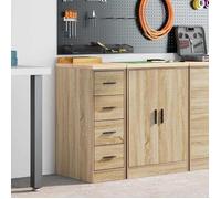 vidaXL Armoire de rangement de garage chêne Sonoma 30x51x85 cm bois pin 860582