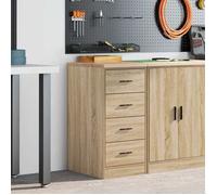 vidaXL Armoire de rangement de garage chêne sonoma 40x51x85cm bois pin, armoire, armoire à outils, armoire basse, armoire de 860591