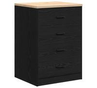 vidaXL Armoire de Rangement de Garage Noir 60x51x85 cm Bois de pin, Armoire, Armoire à Outils, Armoire Basse, Armoire de Garage, Armoire de Rangement