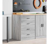 vidaXL Armoire de rangement de garage - Sonoma gris 60x51x85