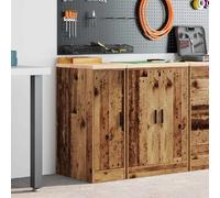 vidaXL Armoire de rangement de garage - Vieux bois
