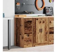 vidaXL Armoire de rangement de garage vieux bois 30x51x85 cm bois pin, armoire, armoire à outils, armoire basse, armoire de 860587