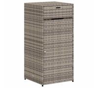 vidaXL Armoire de rangement de jardin 55x55x111 cm Gris poly rotin