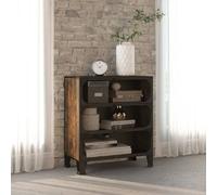 vidaXL Armoire de Rangement Buffet Meuble de Rangement Placard Salle de Séjour Salon Chambre à Coucher Marron Rustique 72x36x82 cm Métal et MDF