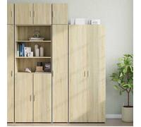 vidaXL Armoire de rangement mince Chêne Sonoma 30x42,5x225 cm Multicolore pour salle de bain