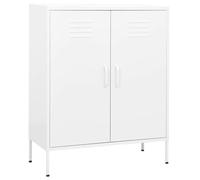 vidaXL Armoire de stockage blanc 80x35x101,5 cm acier