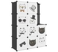 vidaXL Armoire pour enfants Modular avec 10 cubes noir PP