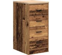 vidaXL Armoire de rangement pour garage aspect vieux bois Pin massif