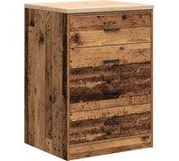 vidaXL Armoire de Rangement de Garage Vieux Bois 60x51x85 cm Bois pin, Armoire, Armoire à Outils, Armoire Basse, Armoire de Garage