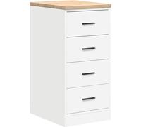 vidaXL Armoire de rangement pour garage Blanc 40x51x85 cm Pin massif