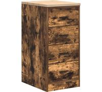 vidaXL Armoire de rangement pour garage Chêne fumé Pin massif