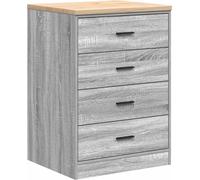 vidaXL Armoire de rangement pour garage Gris Sonoma Pin massif