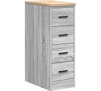vidaXL Armoire de rangement pour garage Gris Sonoma Pin massif