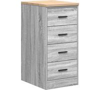 vidaXL Armoire de rangement pour garage Gris Sonoma Pin massif