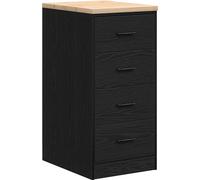 vidaXL Armoire de rangement de garage Noir 40x51x85 cm Bois de pin