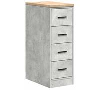 vidaXL Armoire de rangement pour le garage Pin massif gris béton
