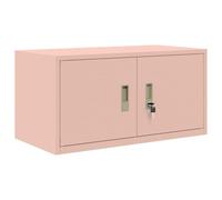 vidaXL Armoire de rangement Rose 80 x 40 x 40 cm Acier Laminé à Froid