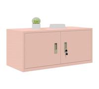 vidaXL Armoire de Rangement Rose 90 x 40 x 40 cm Acier