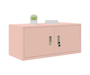 vidaXL Armoire de Rangement Rose 90 x 40 x 40 cm Acier