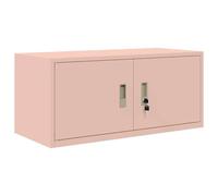 vidaXL Armoire de rangement Rose 90 x 40 x 40 cm Acier Laminé à Froid
