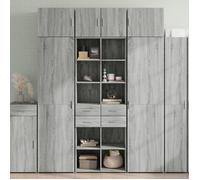vidaXL Armoire de rangement sonoma gris 70x42,5x225 cm, armoire de rangement de salle de bain, unité de rangement de salle 3281341