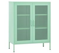 vidaXL Armoire de rangement Vert menthe 80x35x101,5 cm Acier
