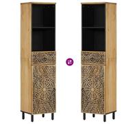 vidaXL Armoire de salle de bain 38x33x160 cm bois massif de manguier