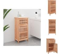 vidaXL Armoire de salle de bain 42x29x82 cm bois massif noyer - lavabos de salle de bain