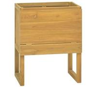 vidaXL Armoire de salle de bain 60x40x75 cm bois de teck solide338247 Brun G