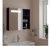vidaXL Armoire de salle de bain à miroir LED 60x13x52 cm modèle 357970 Gris
