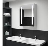 vidaXL Armoire de salle de bain à miroir LED 285117 50x13x70 cm Blanc